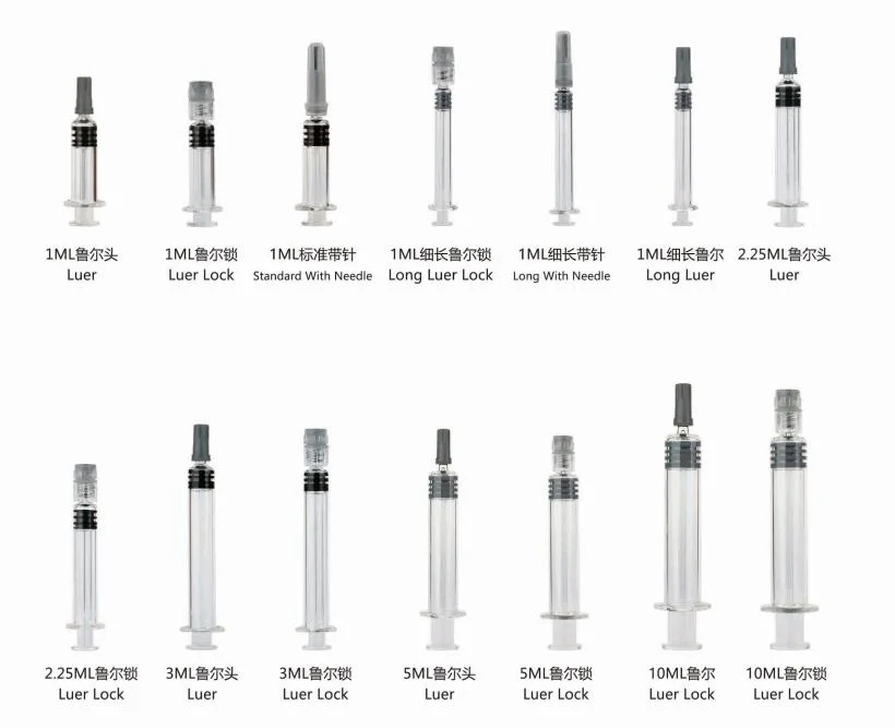 2.25ml Glass syringe Luer Lock/Prefilled syringe